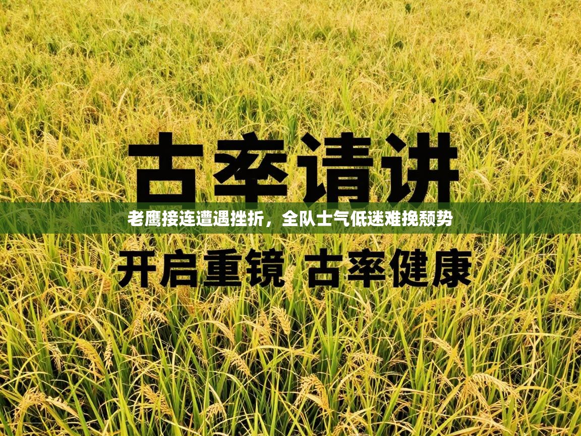 老鹰接连遭遇挫折，全队士气低迷难挽颓势