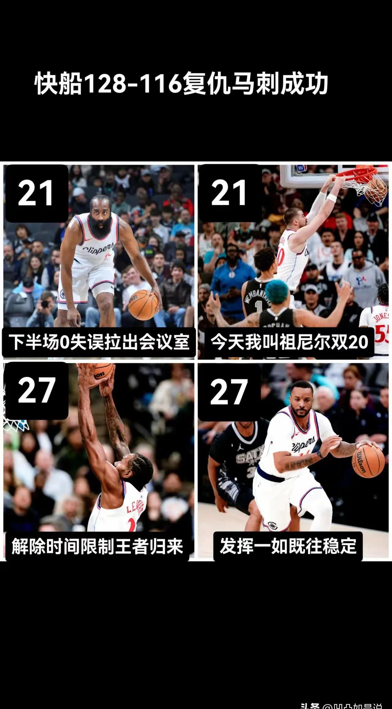 快船险胜国王，乔治全场狂砍40分的简单介绍